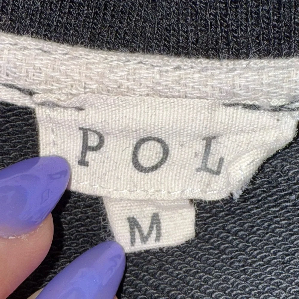 POL Classic Black Acid Wash Polo Dress - Women's Size Medium - Picture 4 of 9